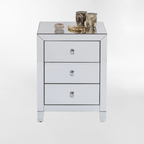 MESA DE NOCHE LUXURY Plateado - Medium