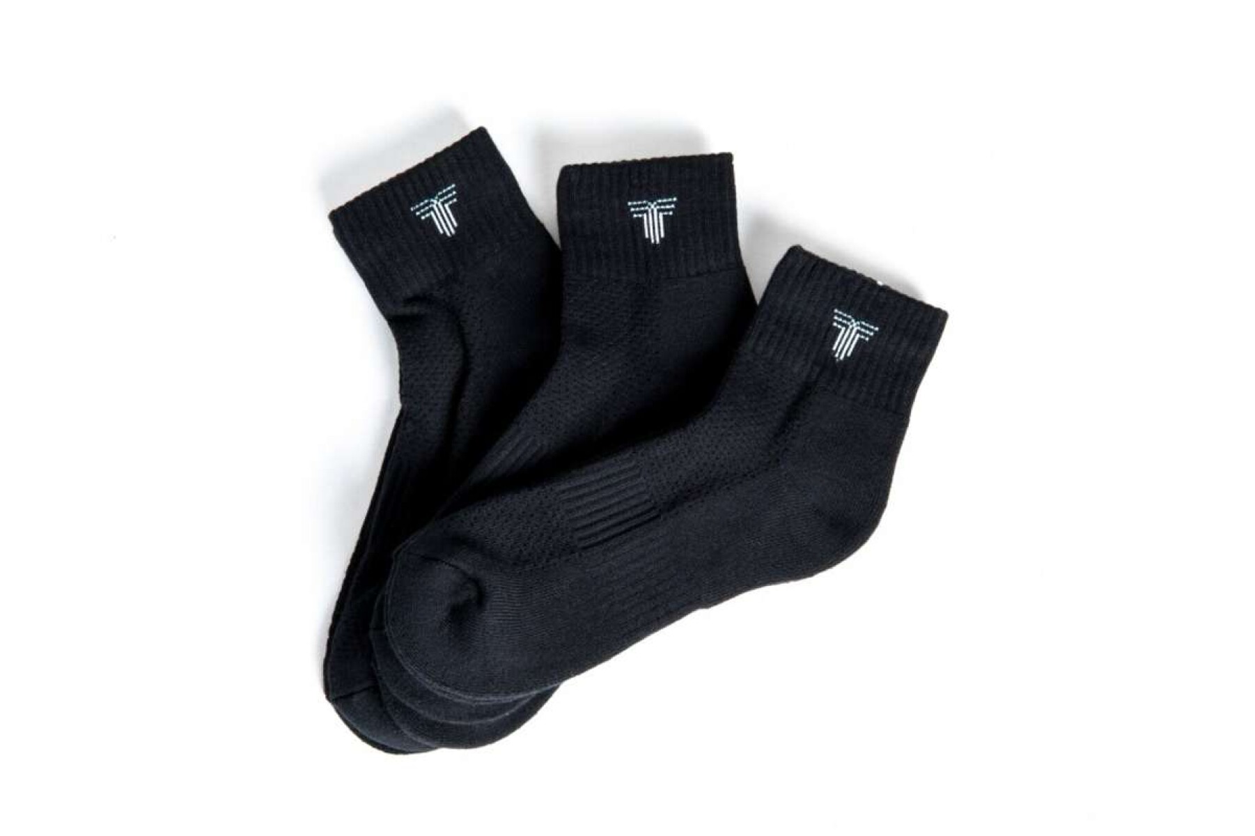 Medias Tripack Medio Unisex - Negro 