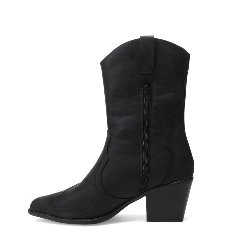 Botas de Mujer Miss Carol LITER tejana media Negro
