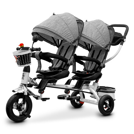 Coche Triciclo Doble Toldo Anti UV Asiento Giratorio Coche Triciclo Doble Toldo Anti UV Asiento Giratorio