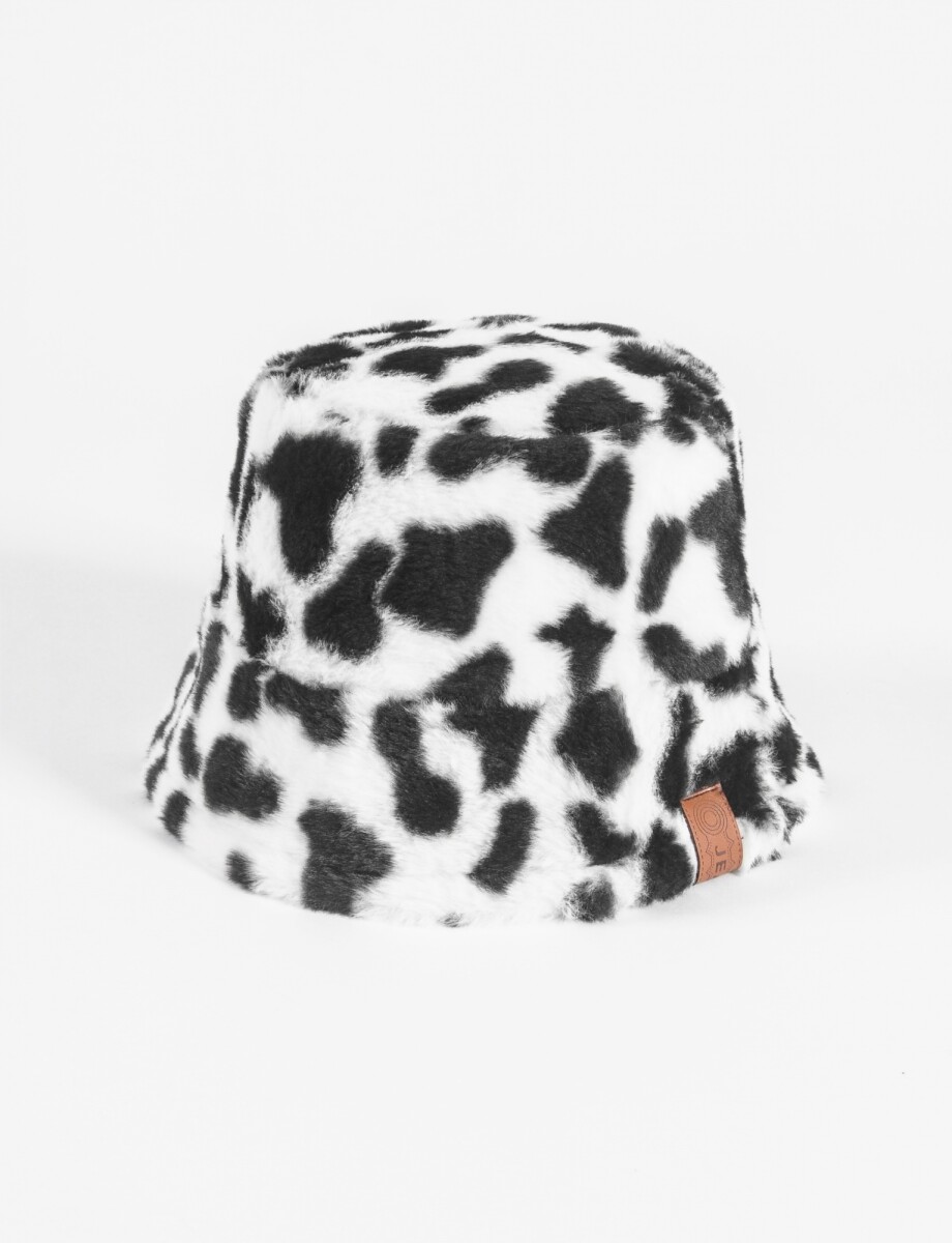 Gorro piluso estampa vaca - animal print 