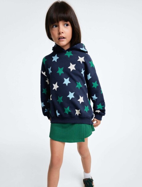 SUDADERA POLAR ESTAMPADA MULTICOLOR