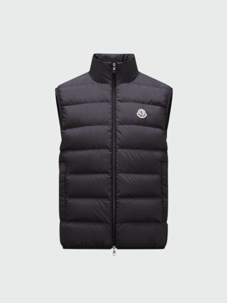Moncler - Chaleco relleno de plumas, Contrin Negro