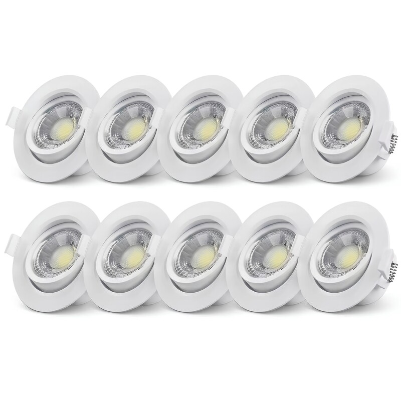 Set x 10 lámparas Spots para Techo Ixec Led 5w neutras Set x 10 lámparas Spots para Techo Ixec Led 5w neutras