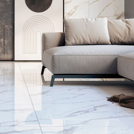 Ceramica CALACATA MARMOLADO BLANCO 77X77Cm PISO BLANCO