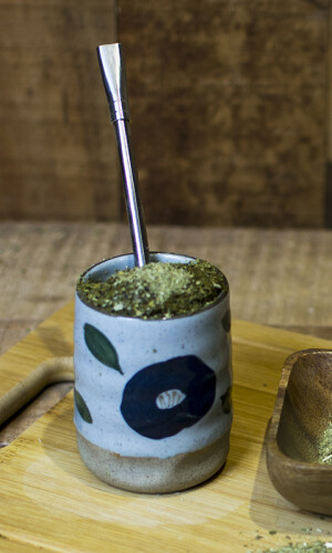 MATE ALBANIA FLOR AZUL