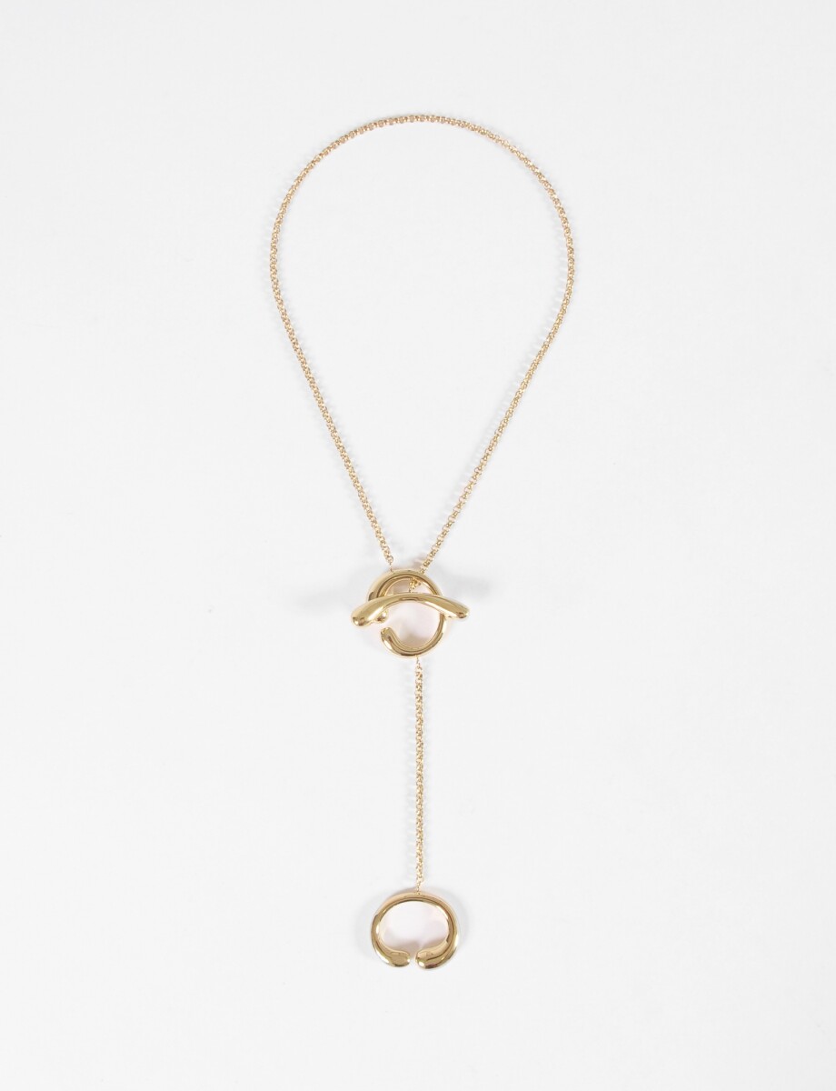 Collar acero regulable - dorado 