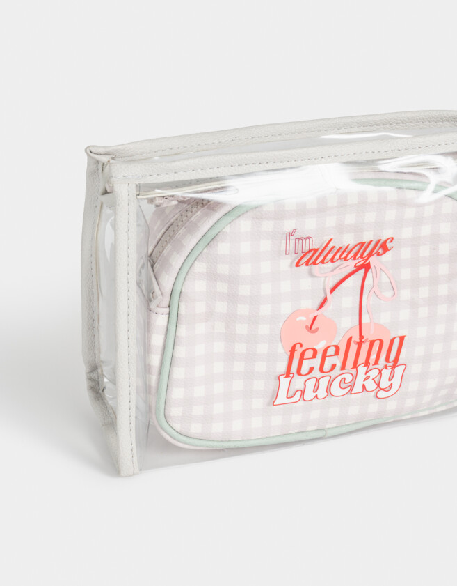 Porta Cosméticos Set De Portacosméticos - Estampado Escoces