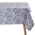 Mantel Premium Flores Ikat Azul 150 x 210
