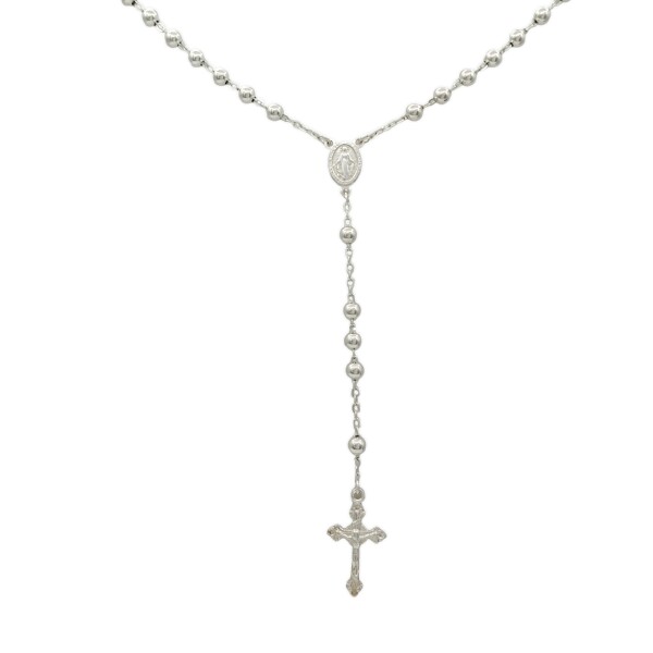 Rosario Virgen Milagrosa - Plata 925 - Sin Piedra - RO3011 sinpiedra