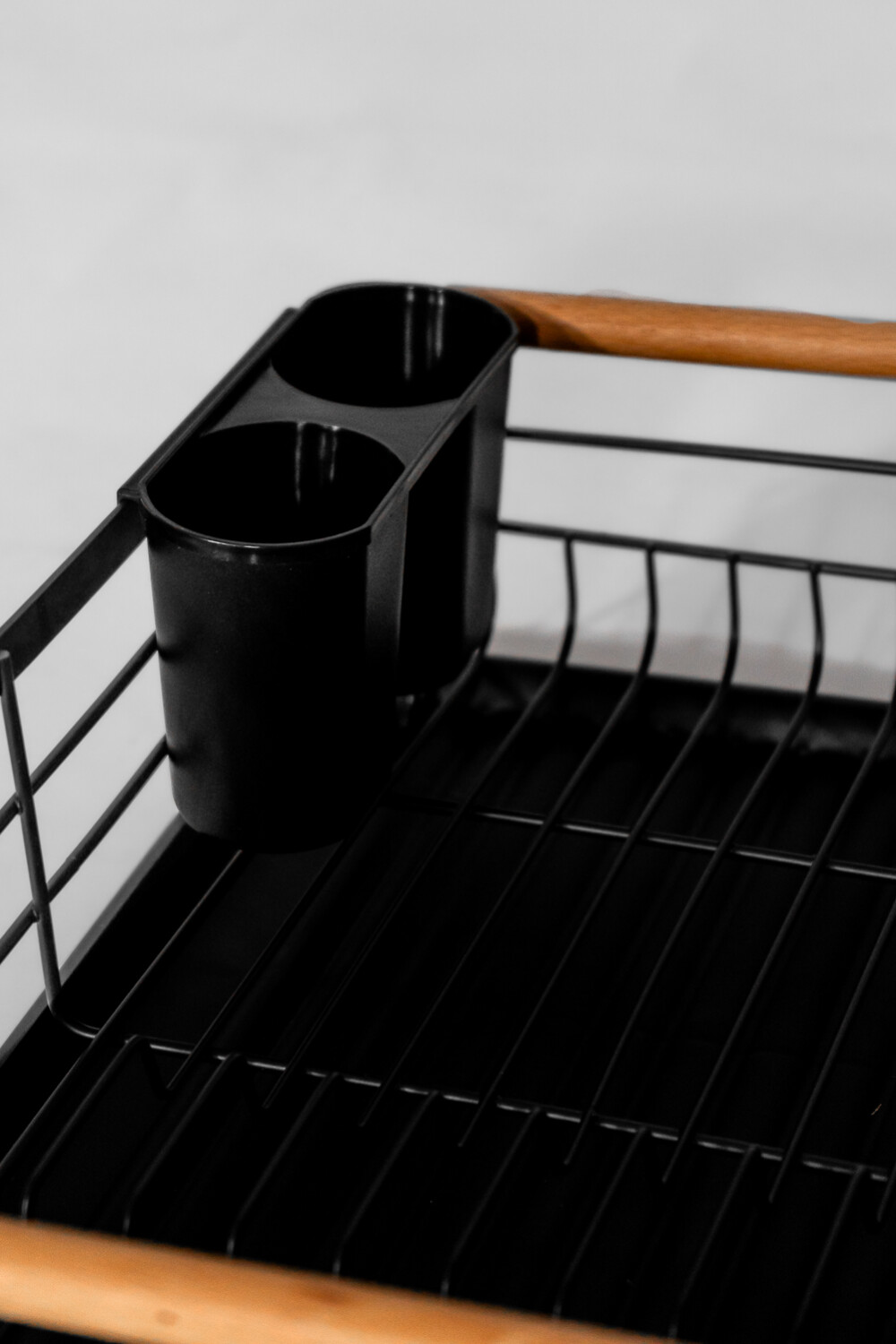 Organización Y Limpieza Escurridor De Platos Un Nivel 8 Negro