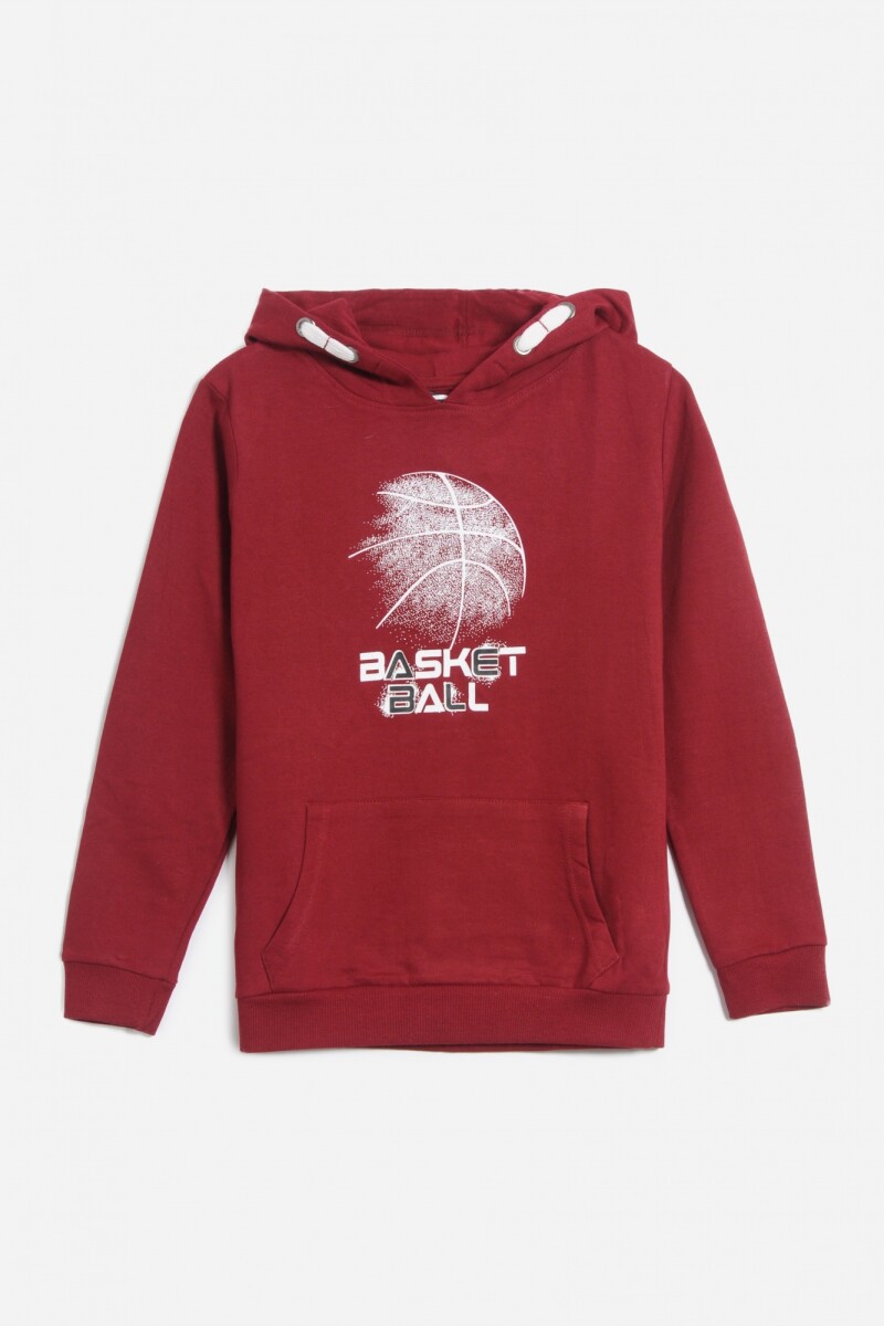 Buzo estampado BORDO
