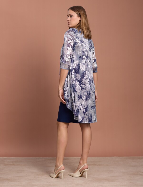 Set Noche 2pcs Vestido AZUL/MULTI