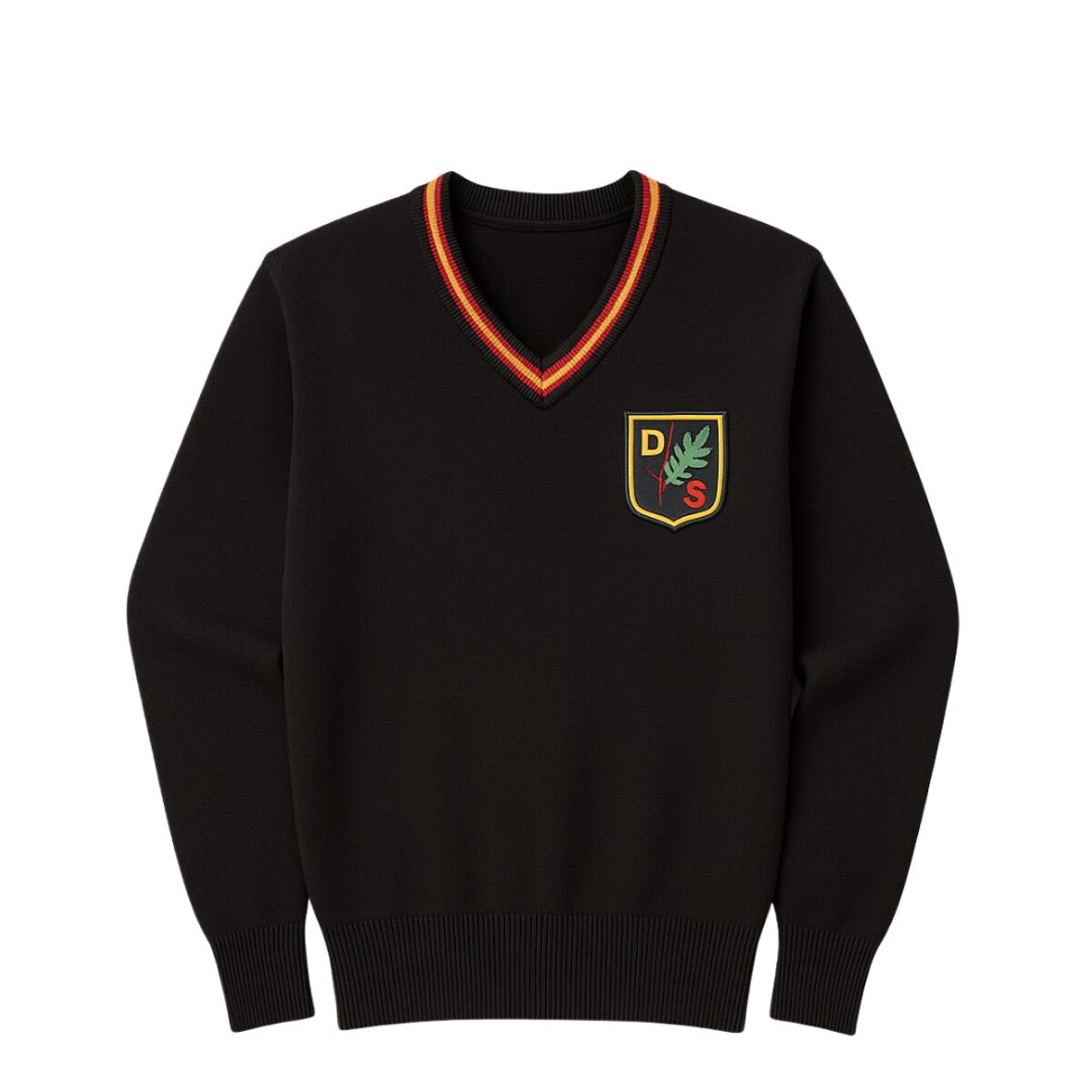 Sweater escote V Alemán SEC Negro