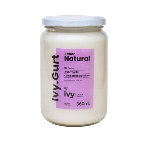Yogurt Natural Vegano Ivy 660ml Yogurt Ivy Natural 660ml