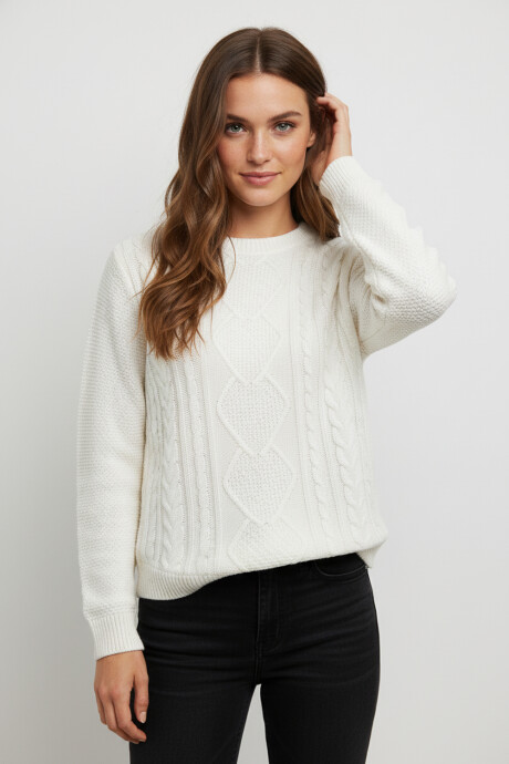 Sweater Aspasia Marfil / Off White