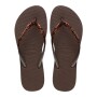 Sandalias Havaianas Slim Glitter Ii FC Mujer Cafe