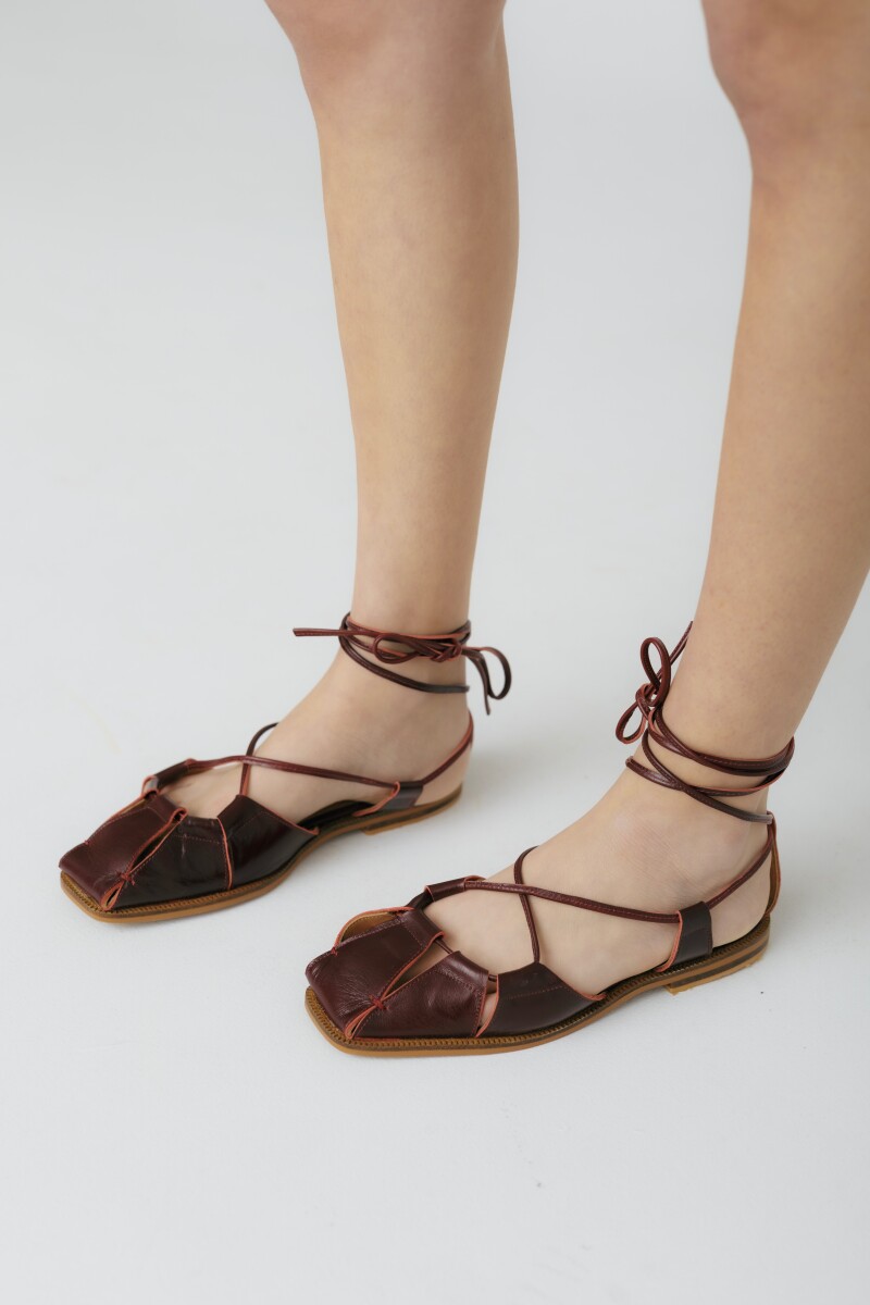 PRE VENTA SANDALIA BERRY Bordo