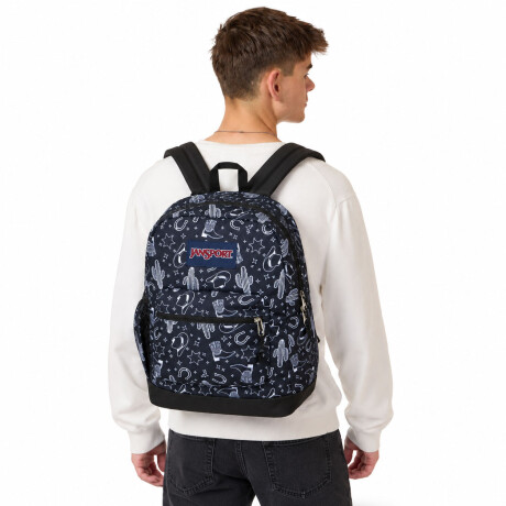 Mochila Escolar p/ Laptop Jansport Cross Town Plus Original Black Black White