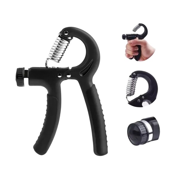 Set Hand Grip Ejercitador Mano Antebrazo Ajustable 10-60 Kg Imback Color Negro Set Hand Grip Ejercitador Mano Antebrazo Ajustable 10-60 Kg Imback Color Negro