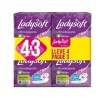 Toalla Femenina Ladysoft Ultradelgada Tela Suave Pack Ahorro X32