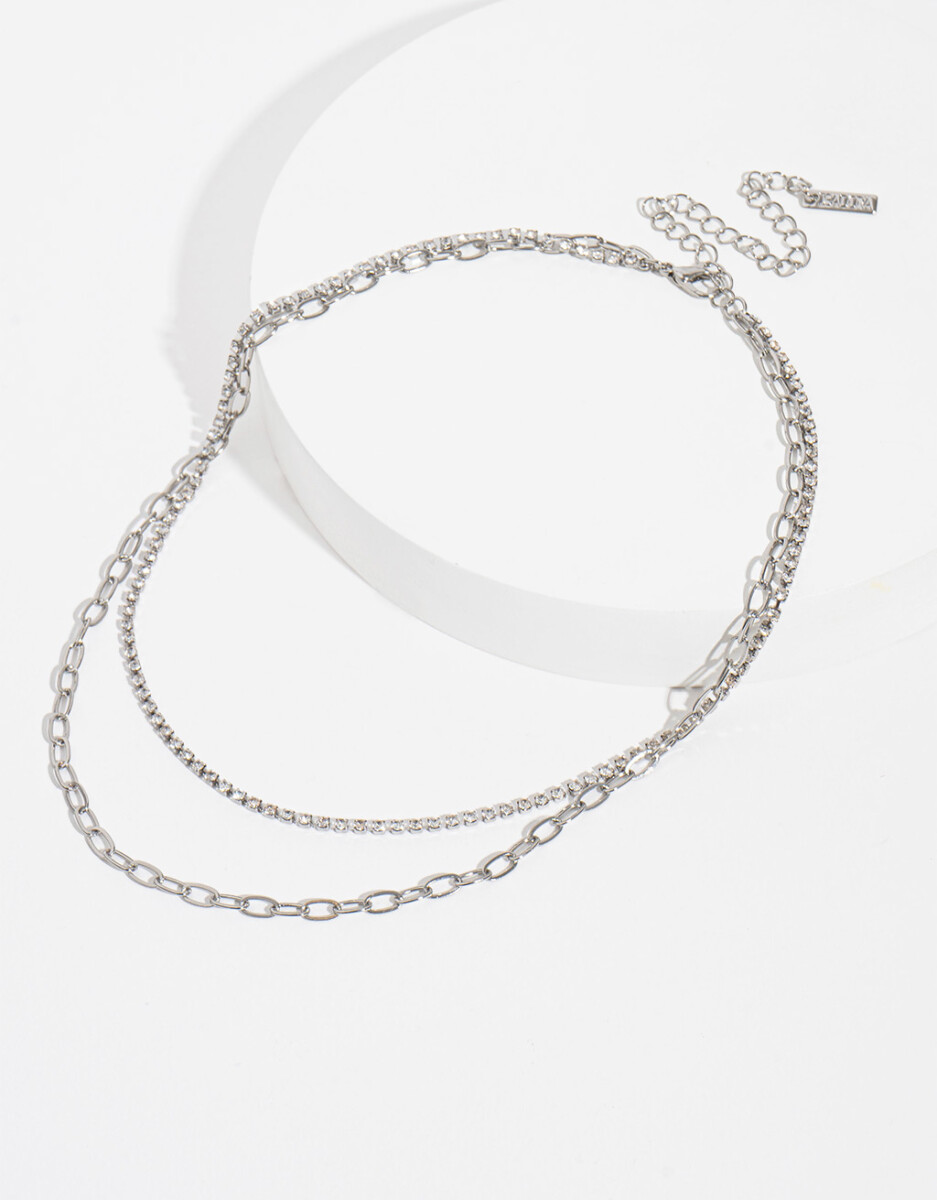 Collar Layer Con Strass 