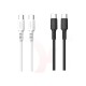 Cable USB-C a USB-C blanco