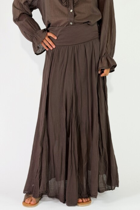 POLLERA BRENTA Marron