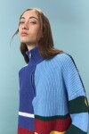 Sweater de algodón rayado multicolor multicolor