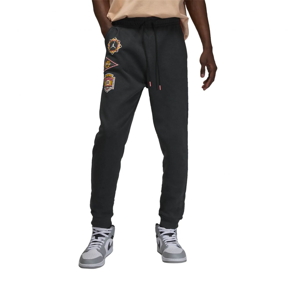 Pantalon Nike Jordan Hombre Flt Mvp Hbr Flc 2 Black/Rush - S/C — Menpi