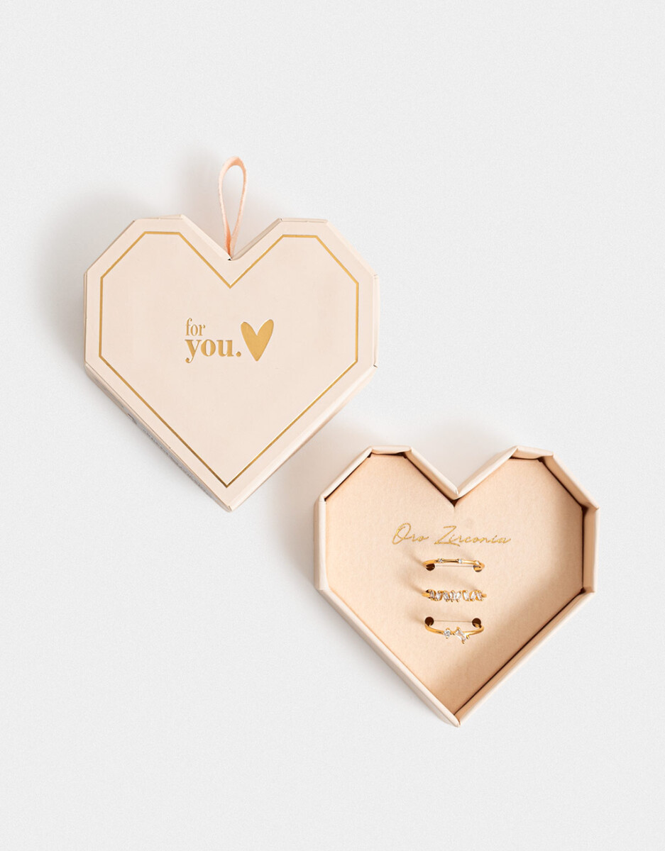 Anillos Sets Bañados En Oro 