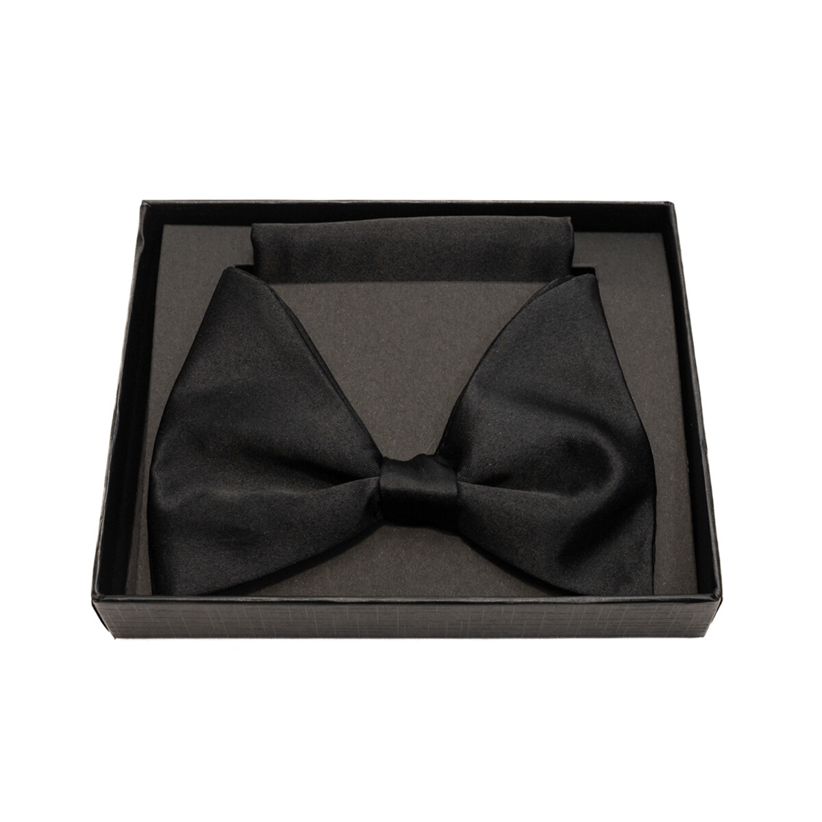 MOÑA CON PAÑUELO SATIN - BLACK 