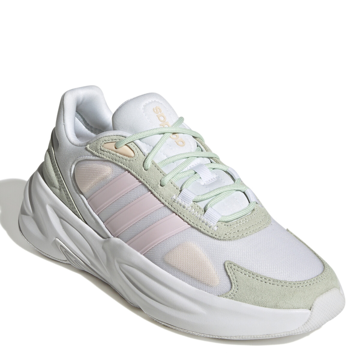 Championes de Mujer Adidas Ozelle Cloudfoam Wns Adidas - Blanco - Verde - Rosa 