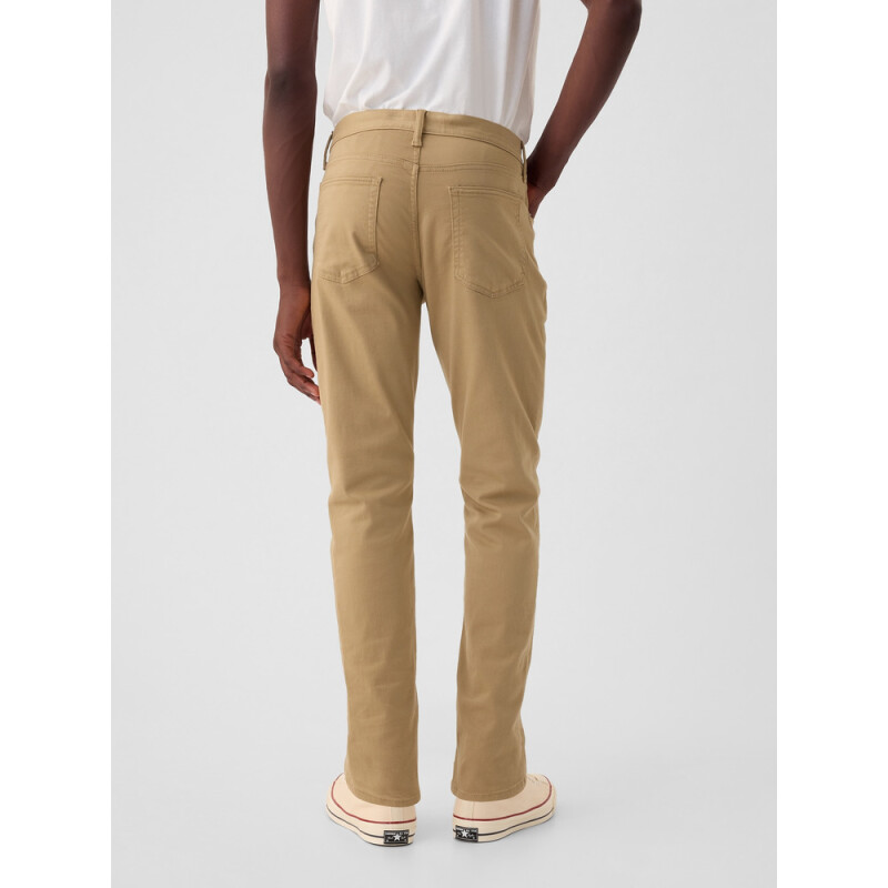 SLIM STRETCH 5 PKT PANT BROWN 4
