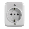 TOMA EXTERNA SCHUKO 2P+T C/ ROSETA BLANCO TOMA EXTERNA SCHUKO 2P+T C/ ROSETA BLANCO