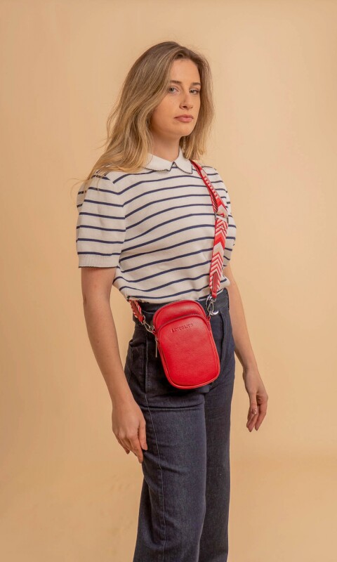 PHONE BAG VALERIANA GRANATE