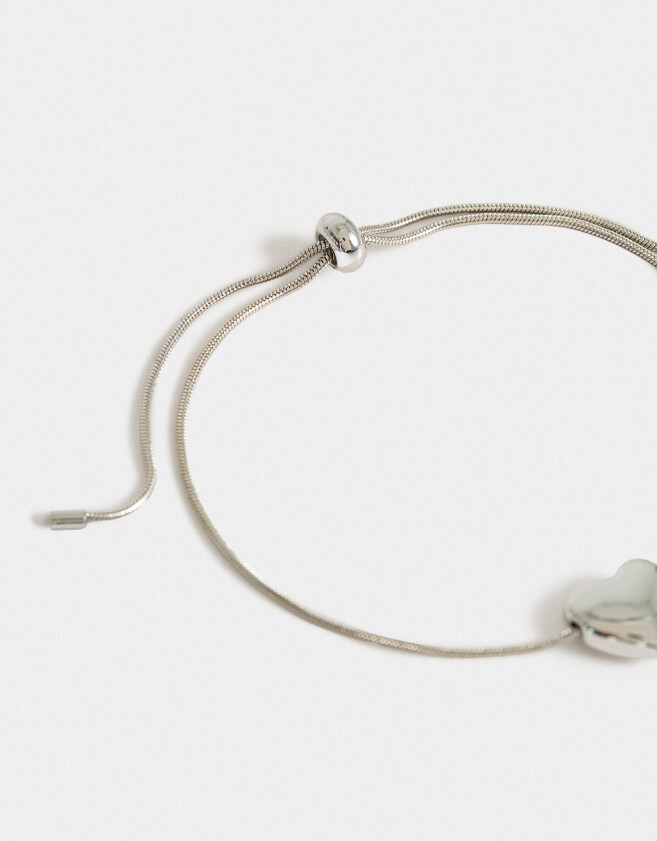 Pulseras Flexibles Con corazón Pulsera Flexible Con Corazón - Plateado