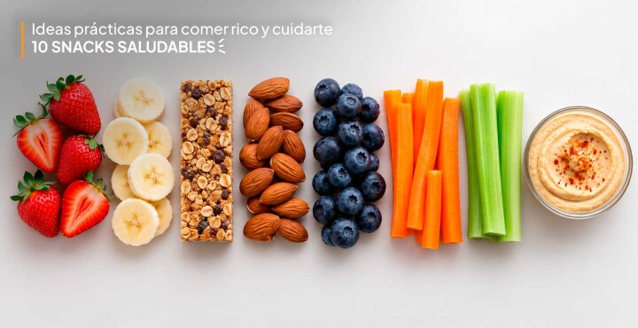 Ideas prácticas para comer rico y cuidarte: 10 snacks saludables