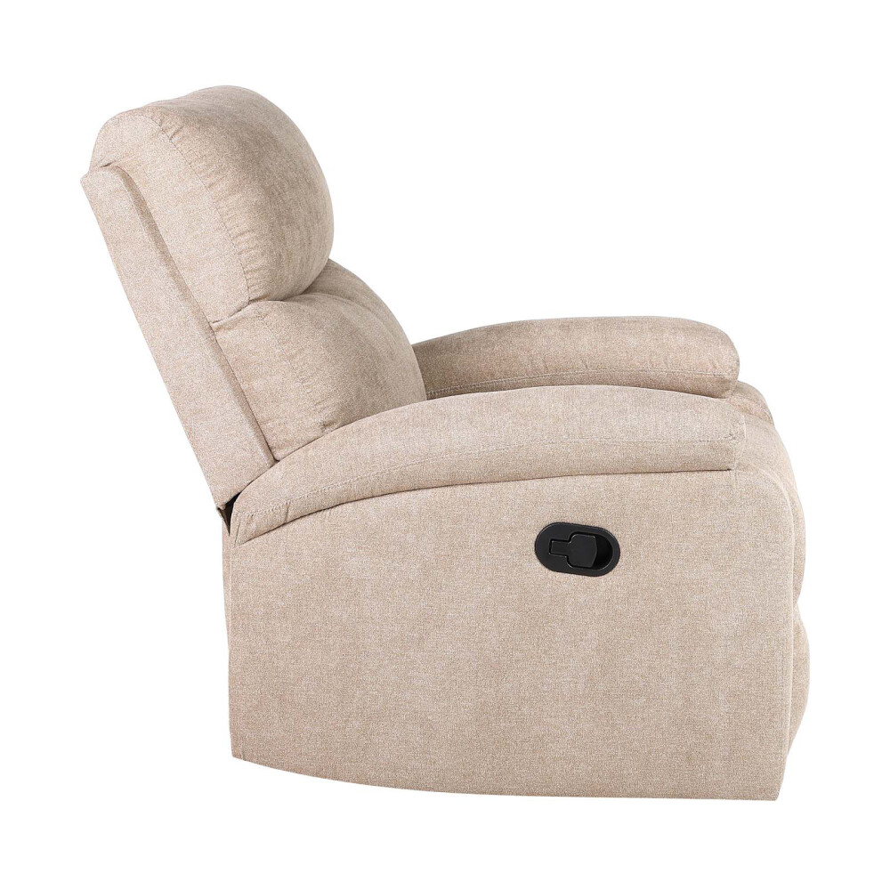 RECLINER MANUAL 1 CUERPO TELA NATURAL-BEIGE NASSU BEIGE