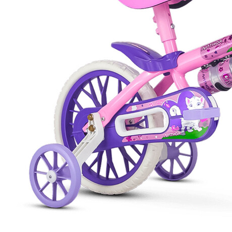 Bicicleta Niño Montaña Rod. 12 Y Caramañola Rosa-Violeta