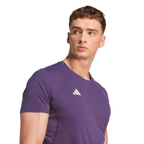 Remera Adizero Essentials Running de Hombre Morado