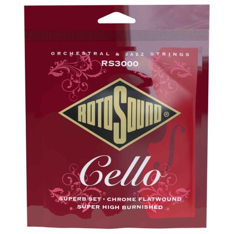 Strings Rotosound RS3000 Cello Chrome Flatwound Unica