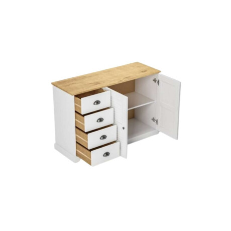 Aparador 2 Puertas 4 Cajones Li­nea Valenciana Blanco