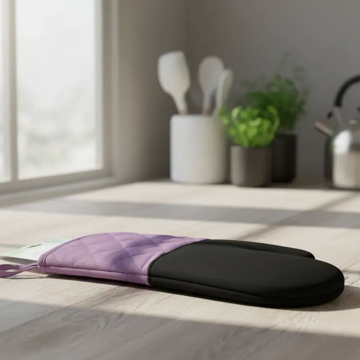 Manopla Neopreno Home Class - NEGRO/LILA 