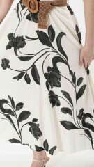 VESTIDO FLOR NEGRO