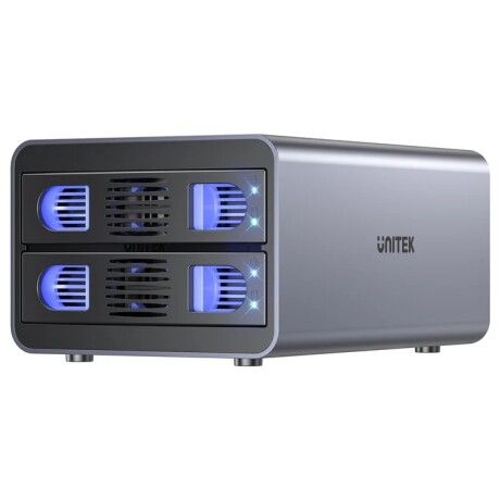 Gabinete Externo Dual Unitek USB 3.0 para 2 Discos con Raid 001