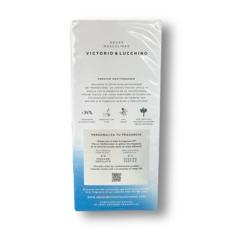 Victorio & Lucchino Aguas Masculinas N°7 Frescura Mediterraneo 150ml
