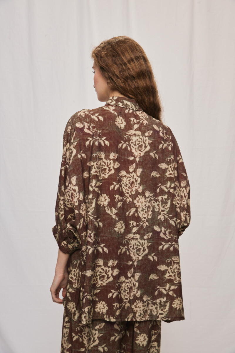 CAMISA ROSSI Marron