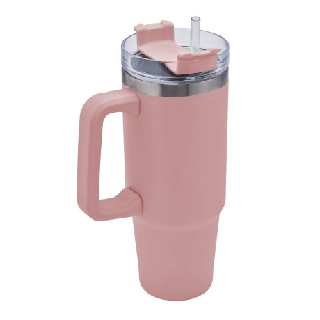 Taza Termo Jarra Térmica Viaje Acero Inox 1200Ml Frío Calor Rosa