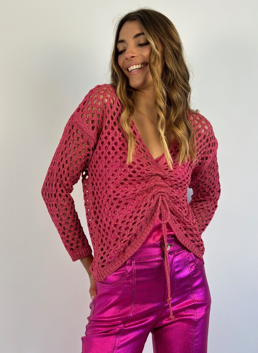 TOP TEJIDO YOKO - FUCSIA 